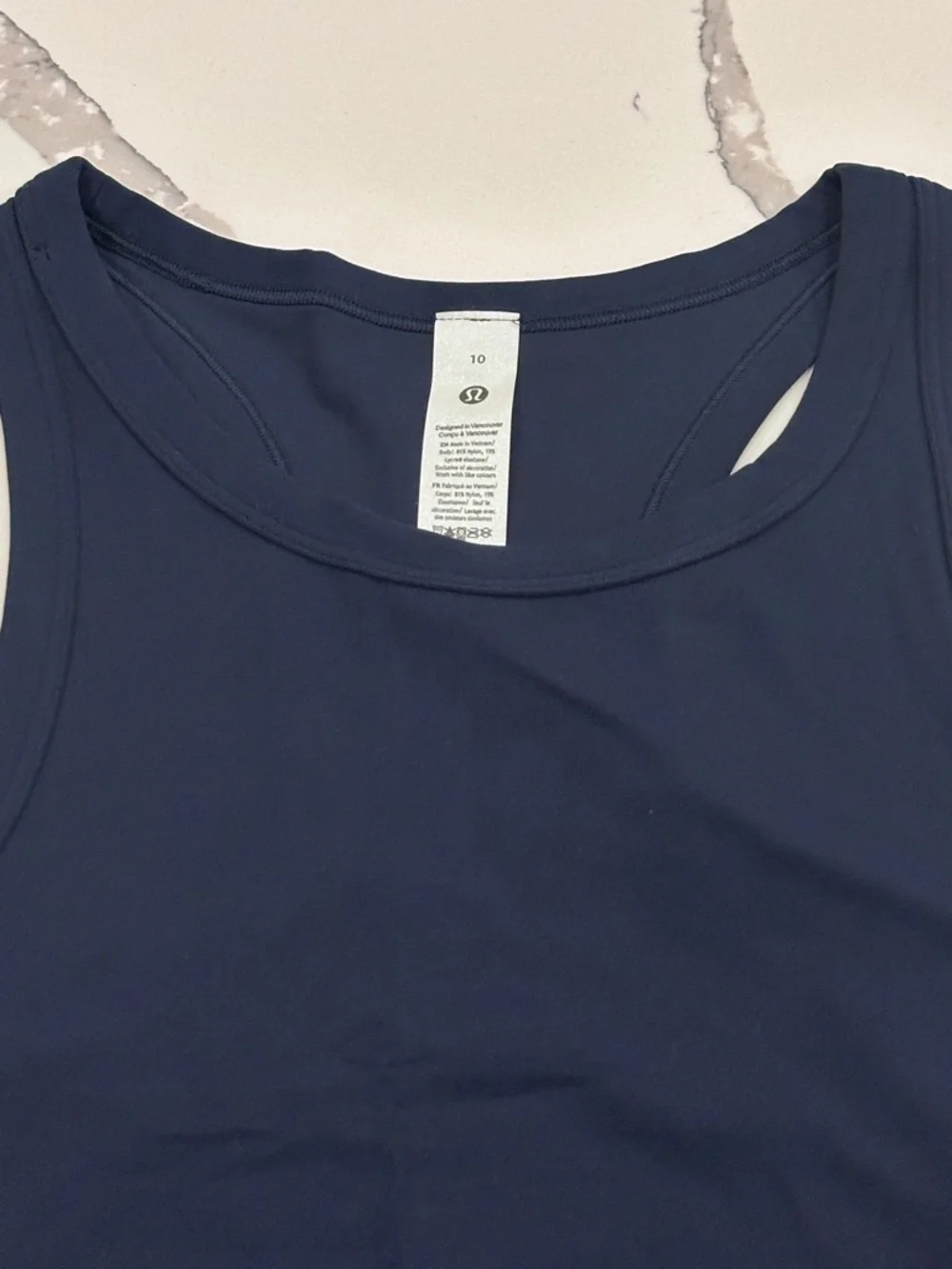 Lululemon Align Waist Length Tank Sz 10 True Navy NWT - Picture 6 of 7